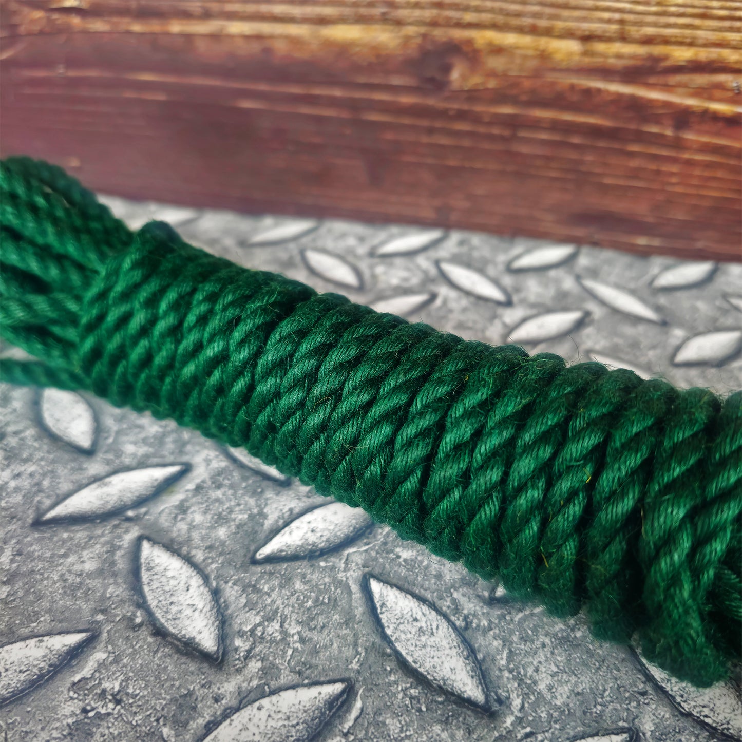 Brat Breakers Shibari Rope In dark green Close Up