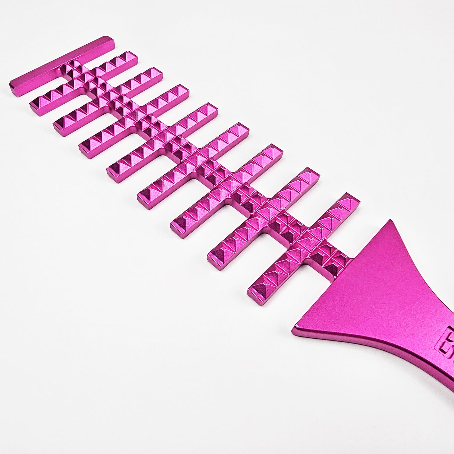 Pink Steel Spanking Paddle with studs made by Brat Breakers