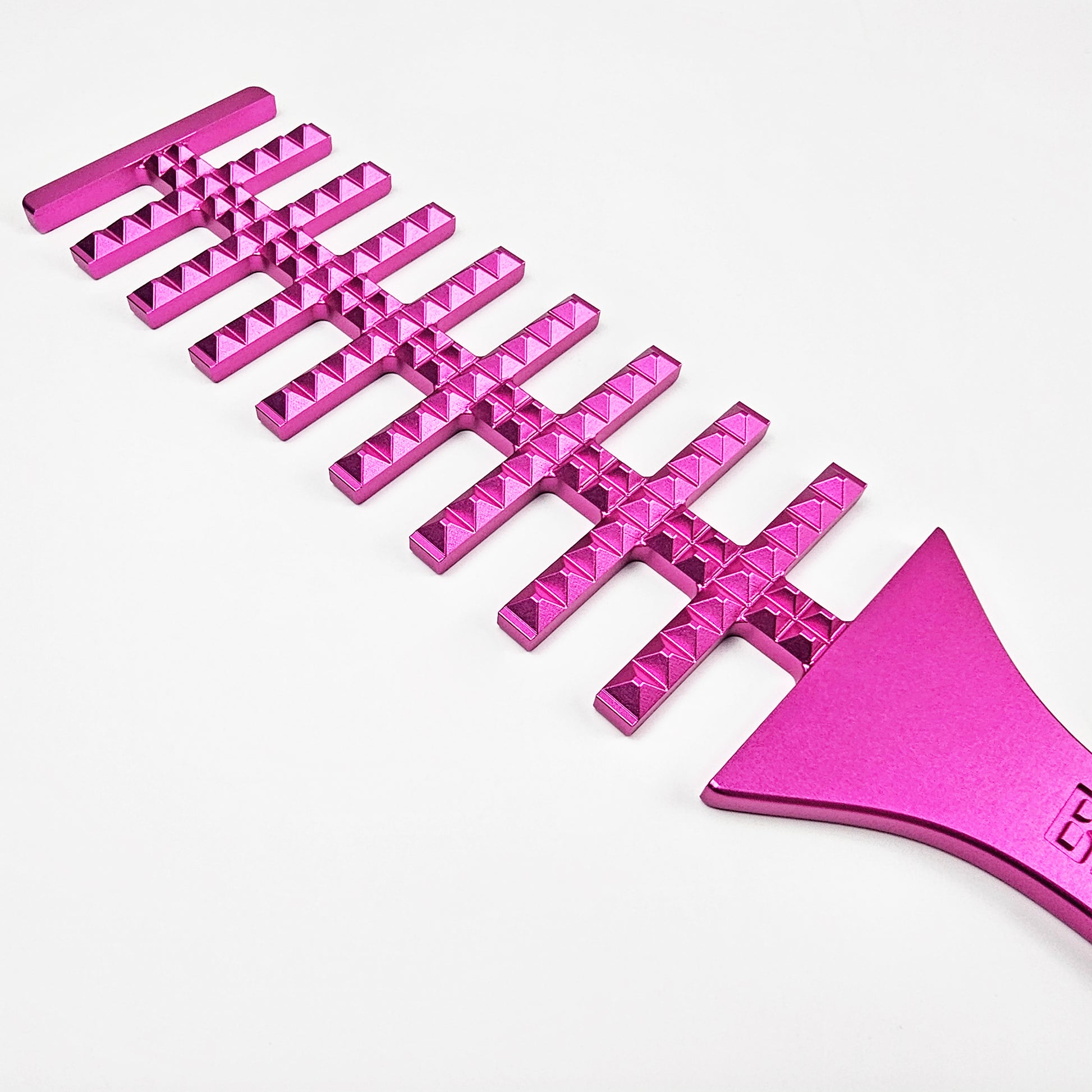 Pink Steel Spanking Paddle with studs made by Brat Breakers