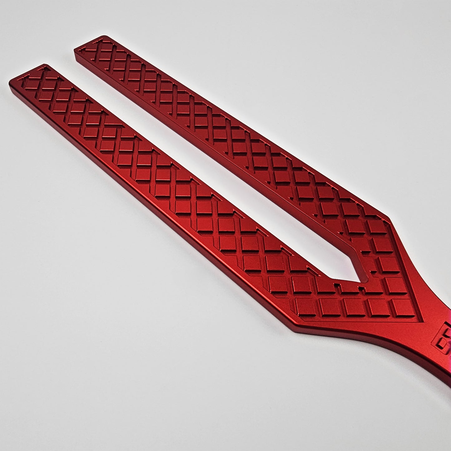 Red Steel Spanking Paddle made by Brat Breakers
