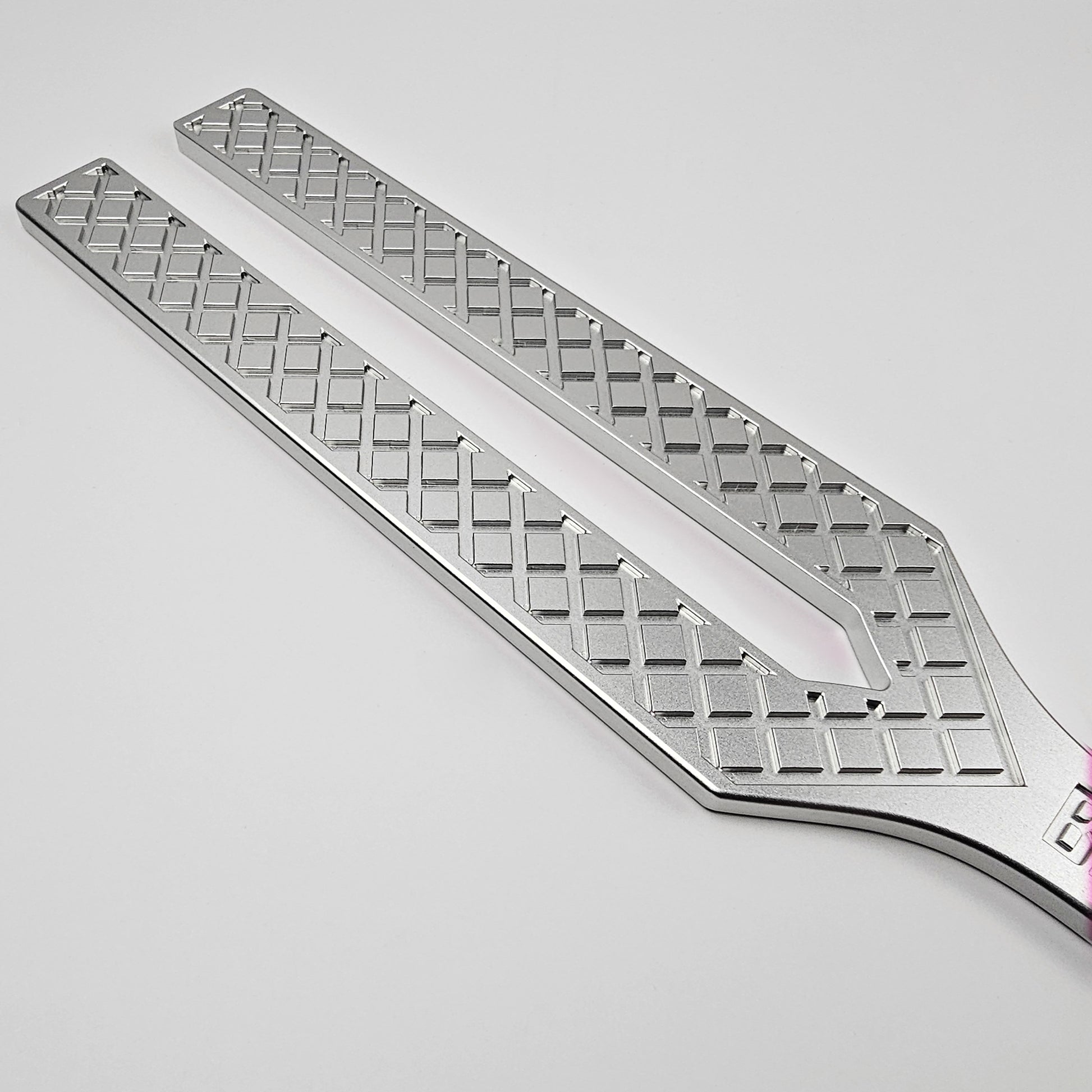 Silver Steel Spanking Paddle made by Brat Breakers
