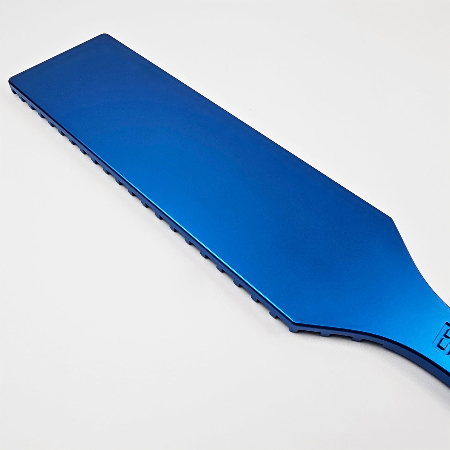 Blue Steel Spanking Paddle made by Brat Breakers