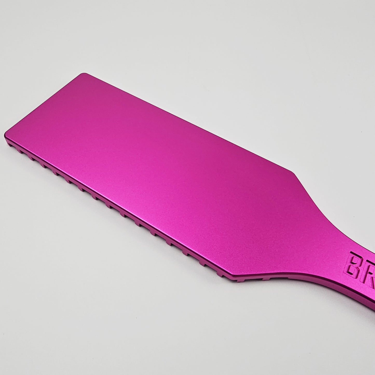 Pink Steel Spanking Paddle made by Brat Breakers