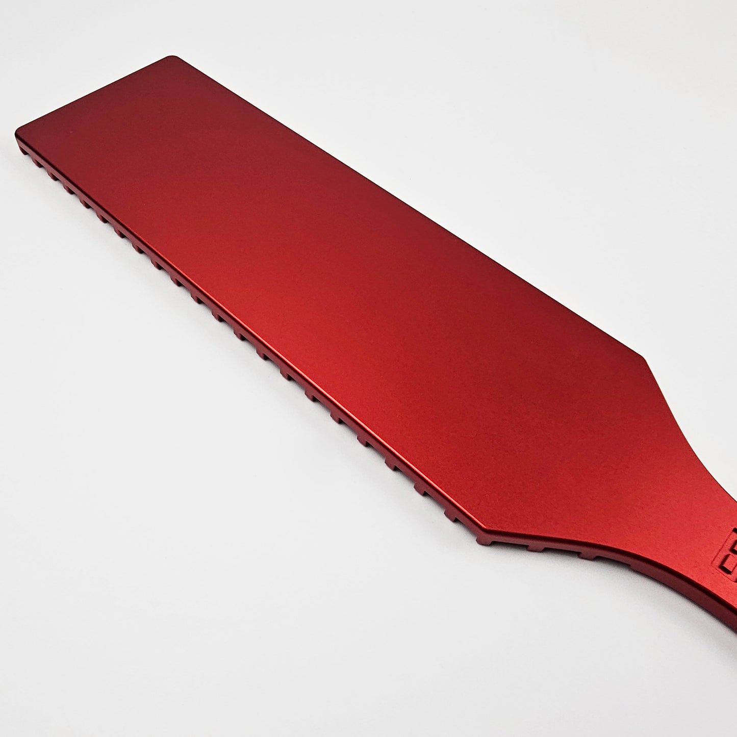 Red Steel Spanking Paddle made by Brat Breakers