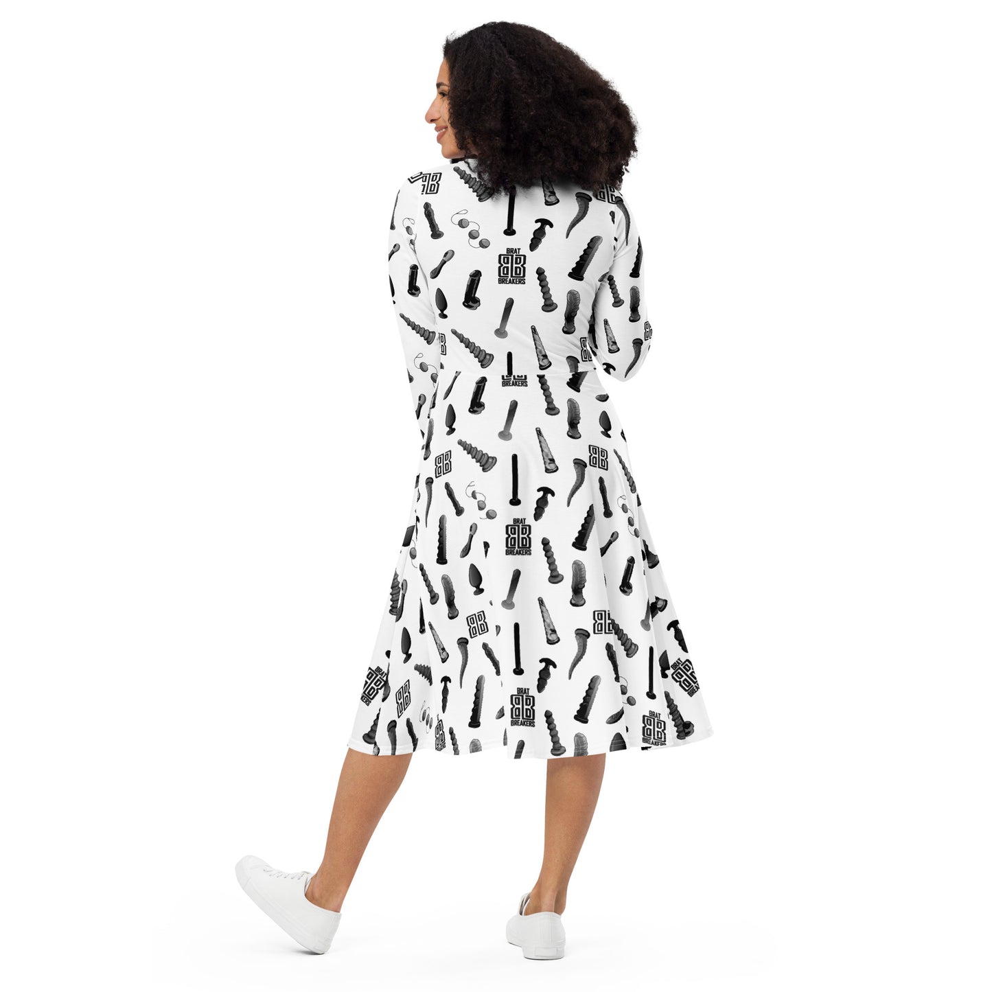 Long Sleeve Midi Dress - Toy Lyf