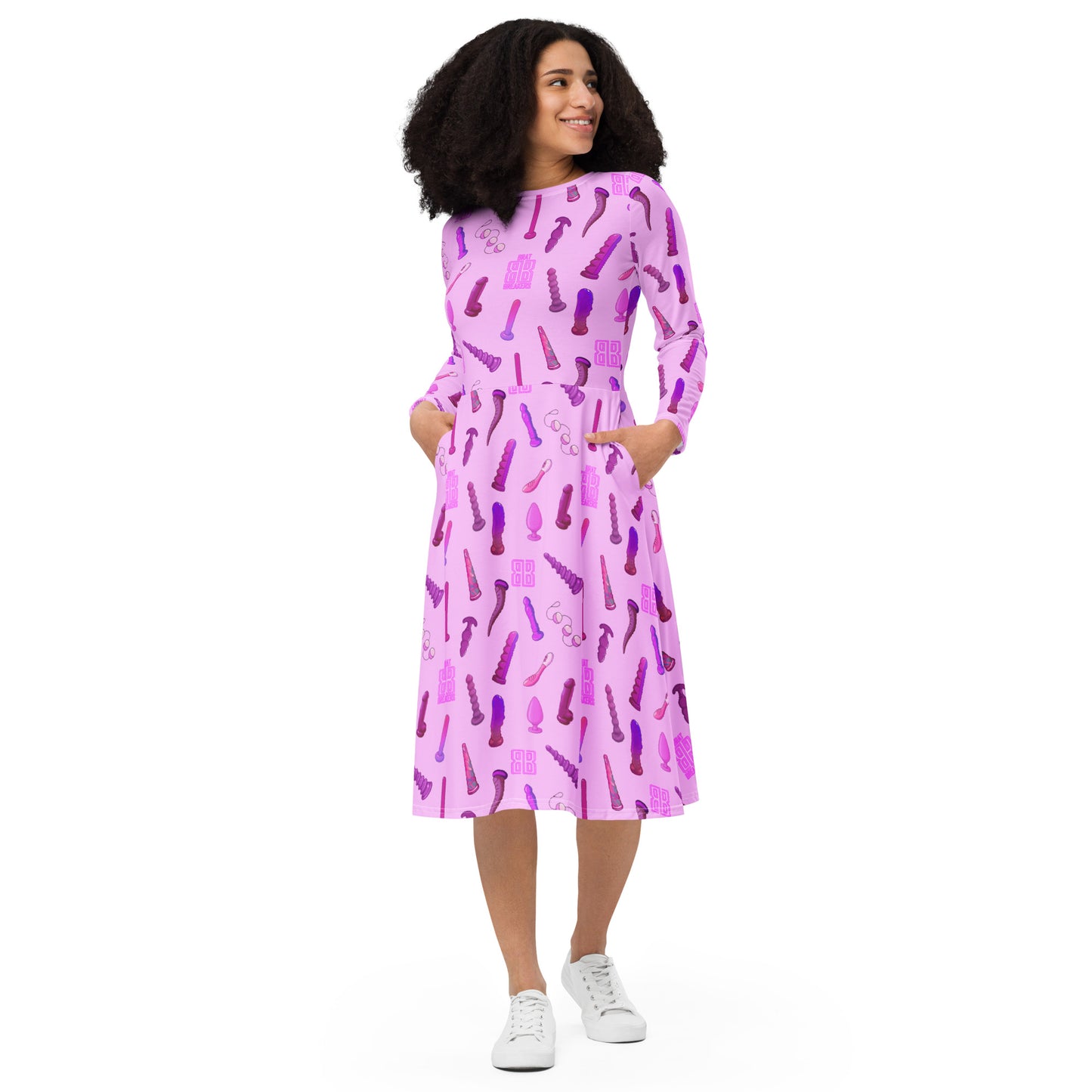 Long Sleeve Midi Dress - Toy Lyf