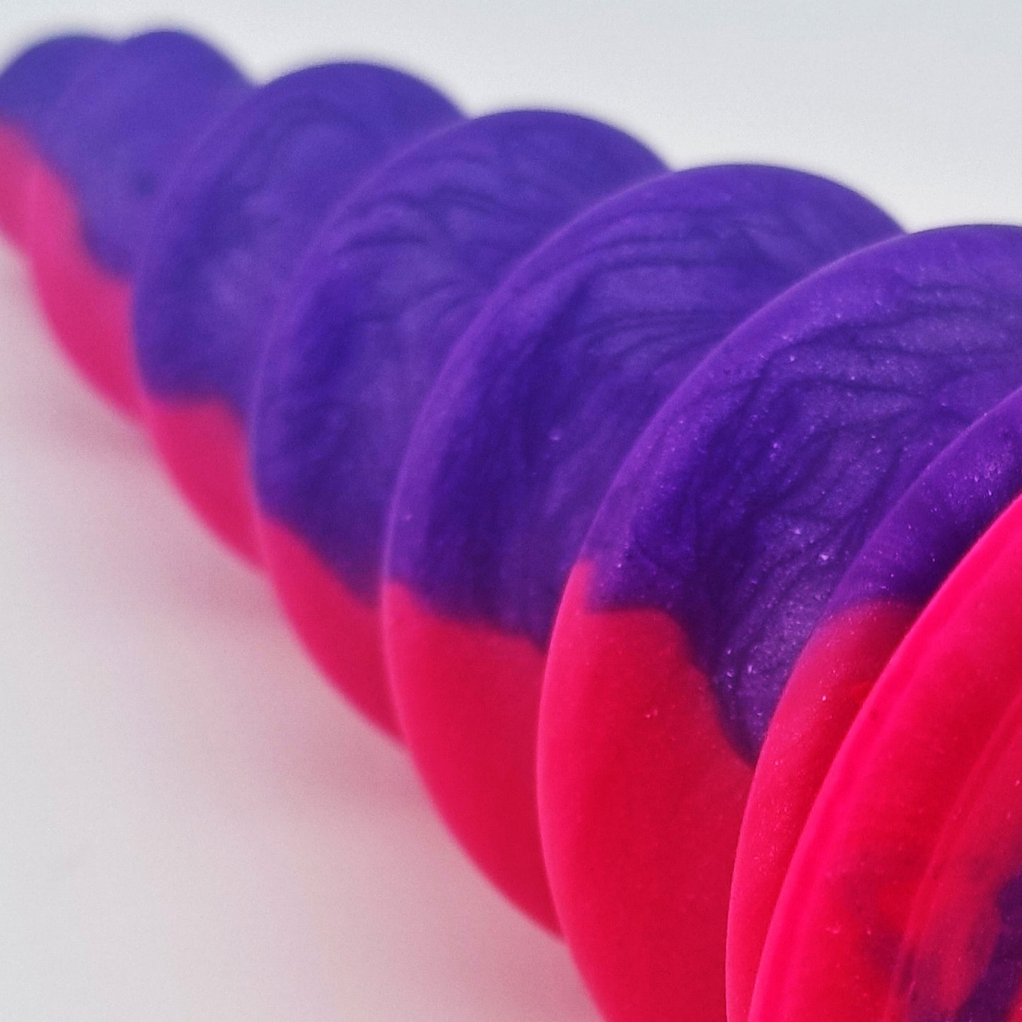 Brat Breakers Basic Screw'd Silicone Sex Toy Fluorescent Pink Fluorescent Purple