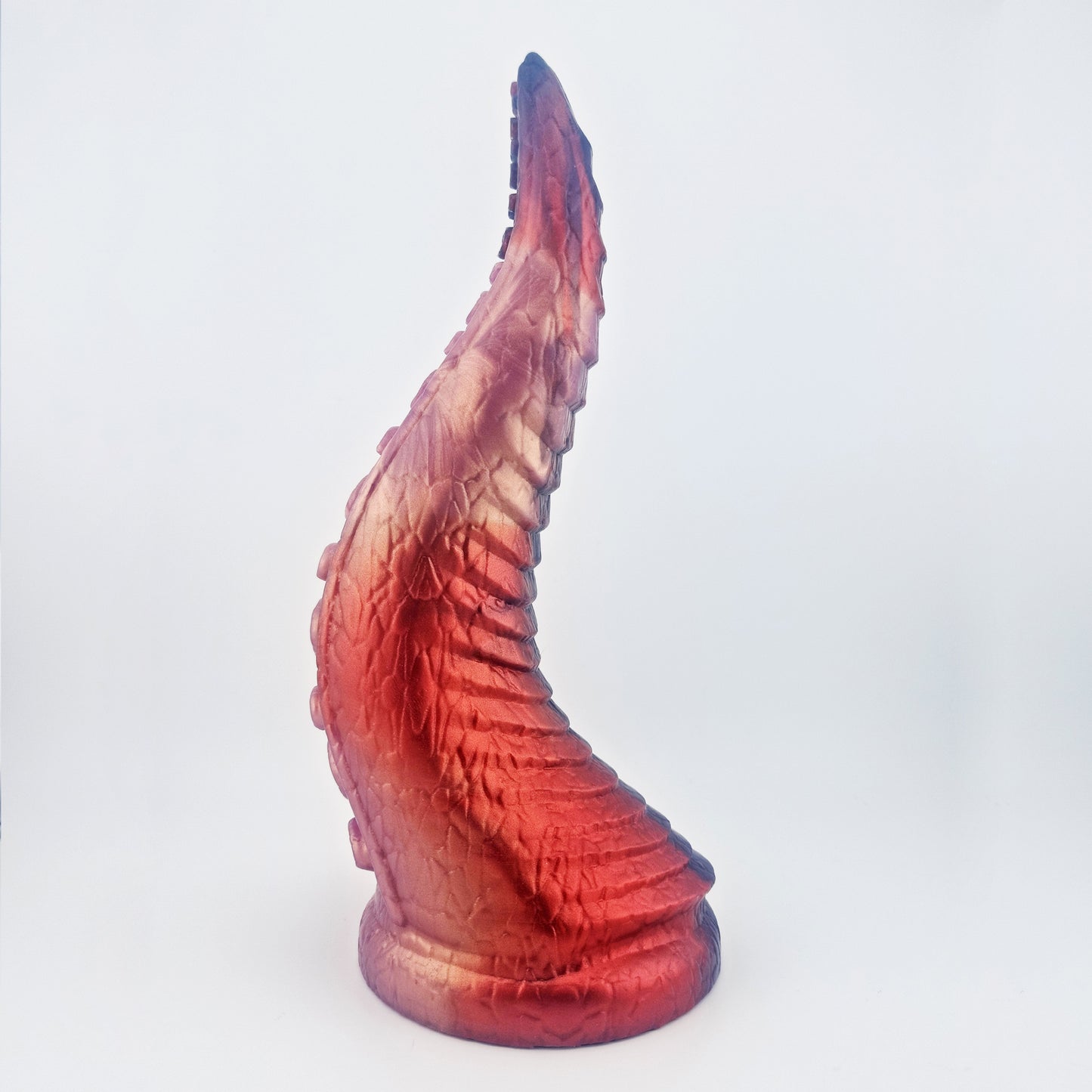 Brat Breakers Behemoth Kraken Silicone Sex Toy Mulberry, Purple Gold and Burgundy