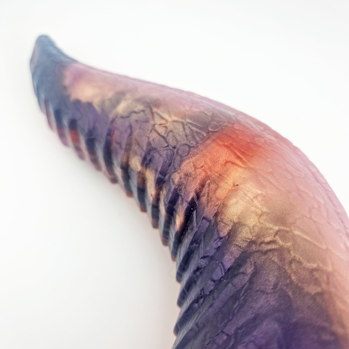 Brat Breakers Behemoth Kraken Silicone Sex Toy Mulberry, Purple Gold and Burgundy