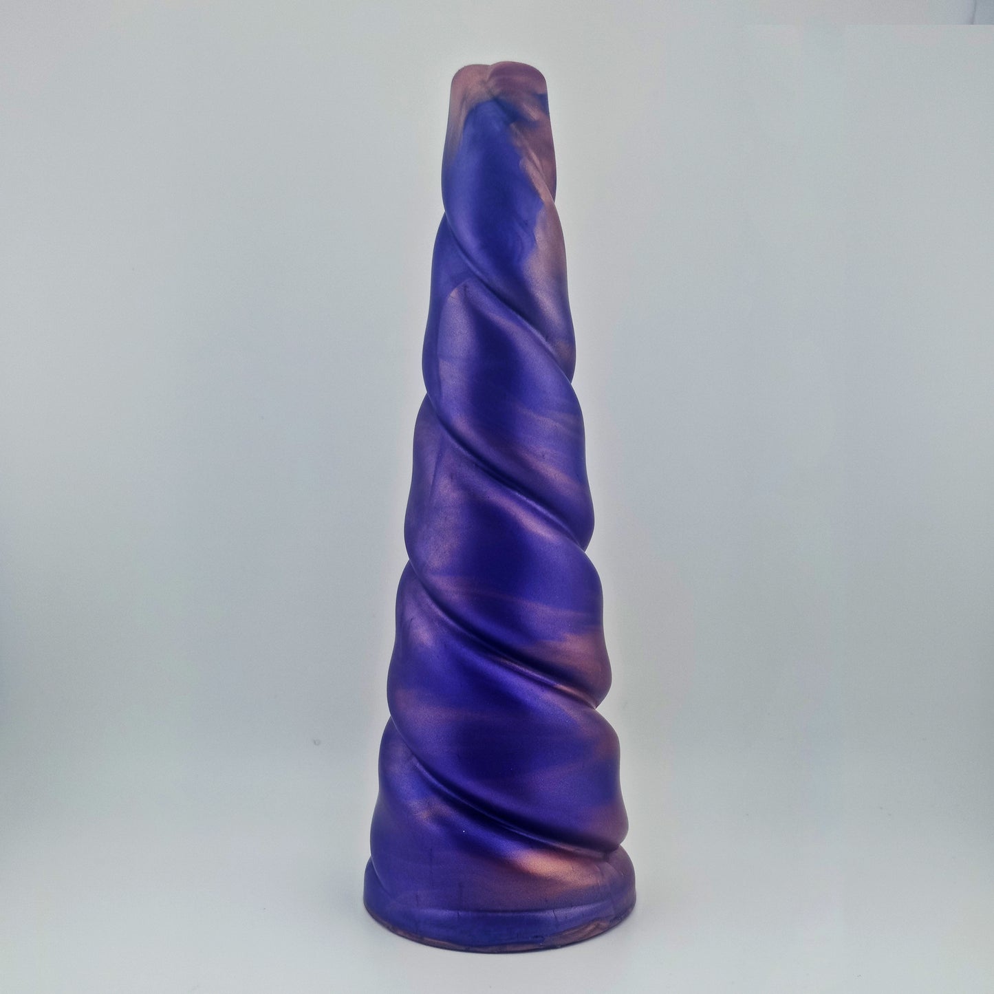 Brat Breakers Behemoth Licorne Silicone Sex Toy Deep Purple and Purple Gold