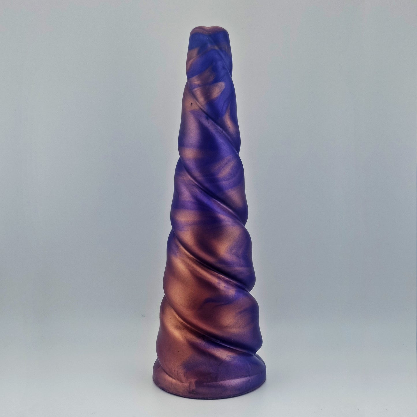 Brat Breakers Behemoth Licorne Silicone Sex Toy Deep Purple and Purple Gold