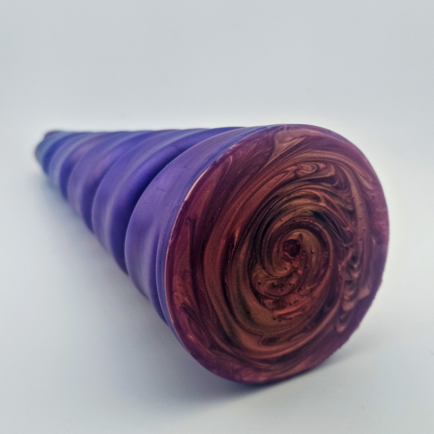 Brat Breakers Behemoth Licorne Silicone Sex Toy Deep Purple and Purple Gold