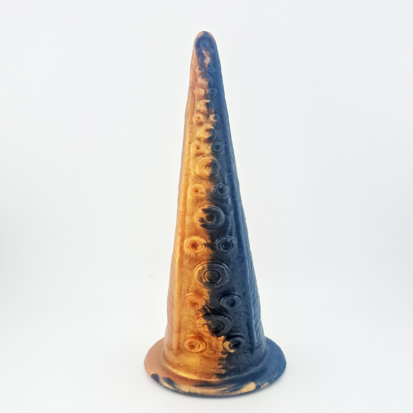Brat Breakers Bold Kraken Silicone Sex Toy Metallic Black and Aztec Gold
