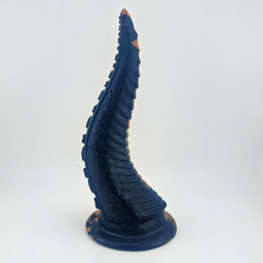 Brat Breakers Bold Kraken Silicone Sex Toy Metallic Black and Aztec Gold