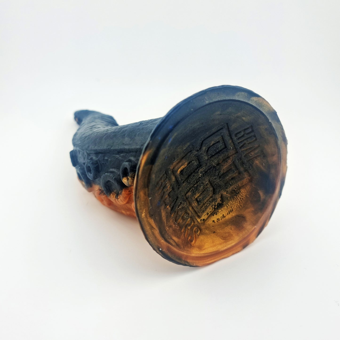 Brat Breakers Bold Kraken Silicone Sex Toy Metallic Black and Aztec Gold Breaker Base