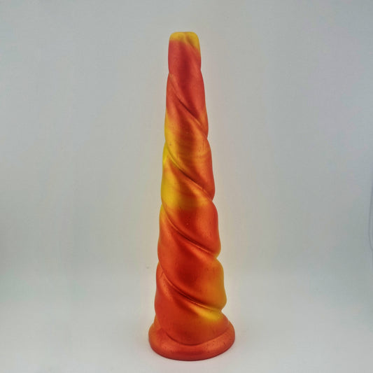 Brat Breakers Bold Licorne Silicone Sex Toy Pumpkin and Yellow