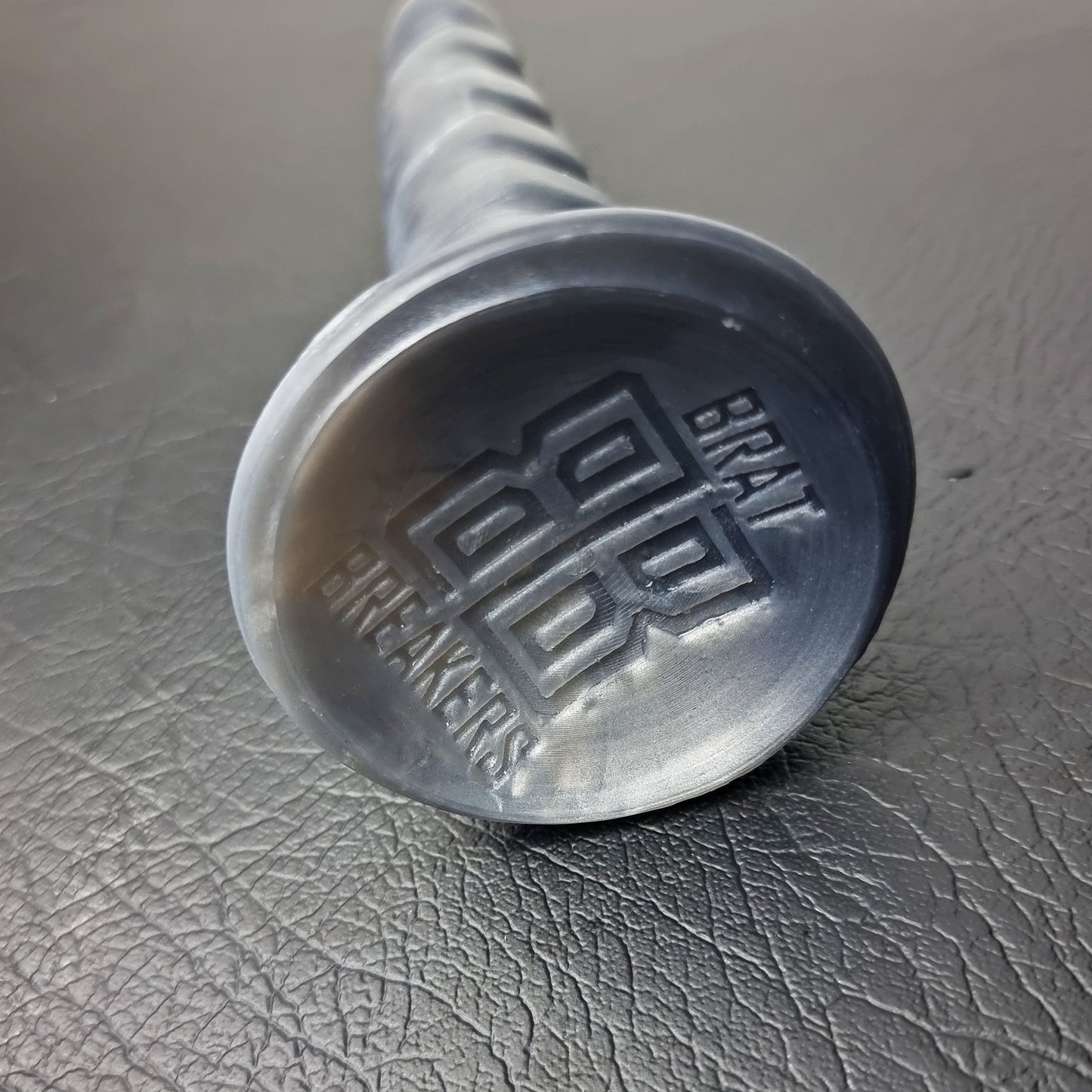 Brat Breakers Jurassic dildo breaker base grey and silver