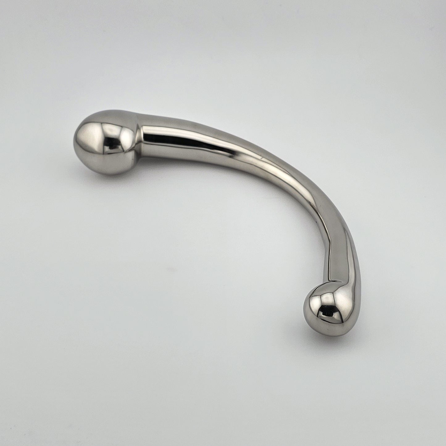 Brat Breakers Steel G/P-Spot Toy - Body-safe steel curved for targeted pleasure.