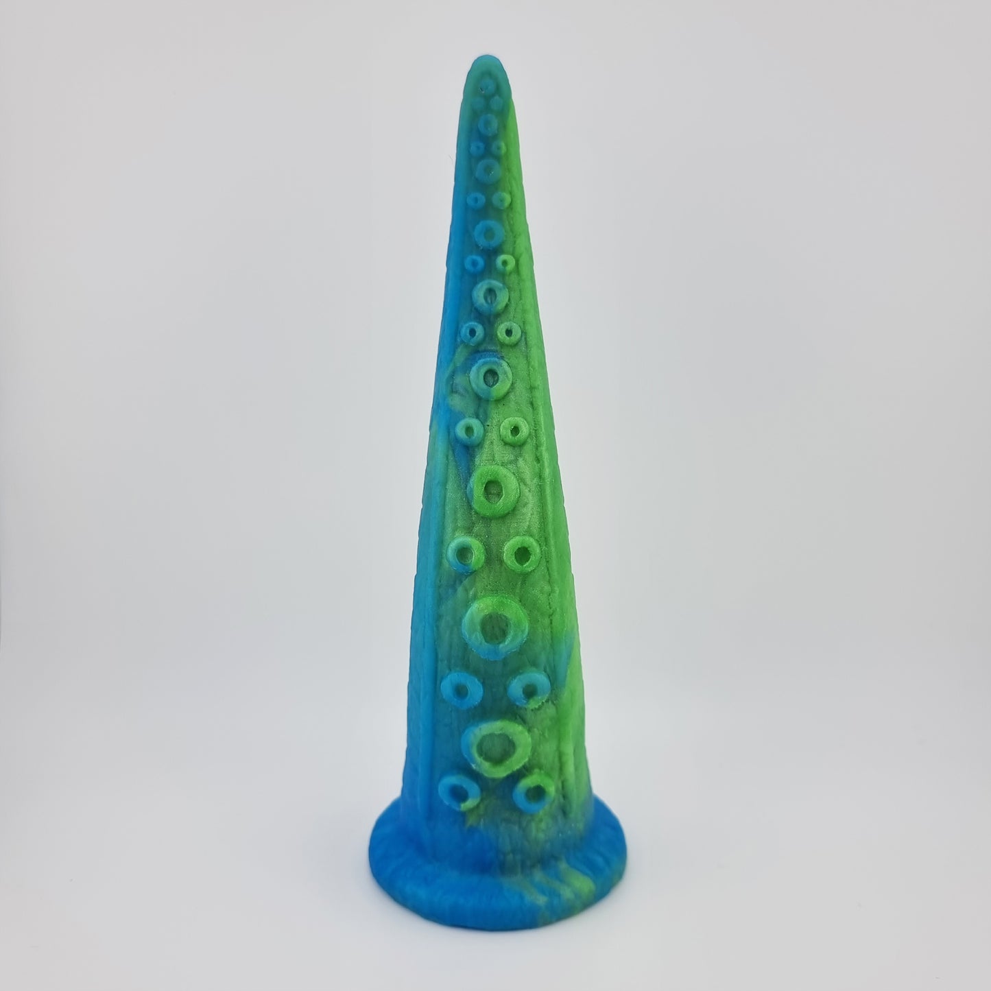 Brat Breakers Basic Kraken Silicone Sex Toy Denim Blue and Light Green