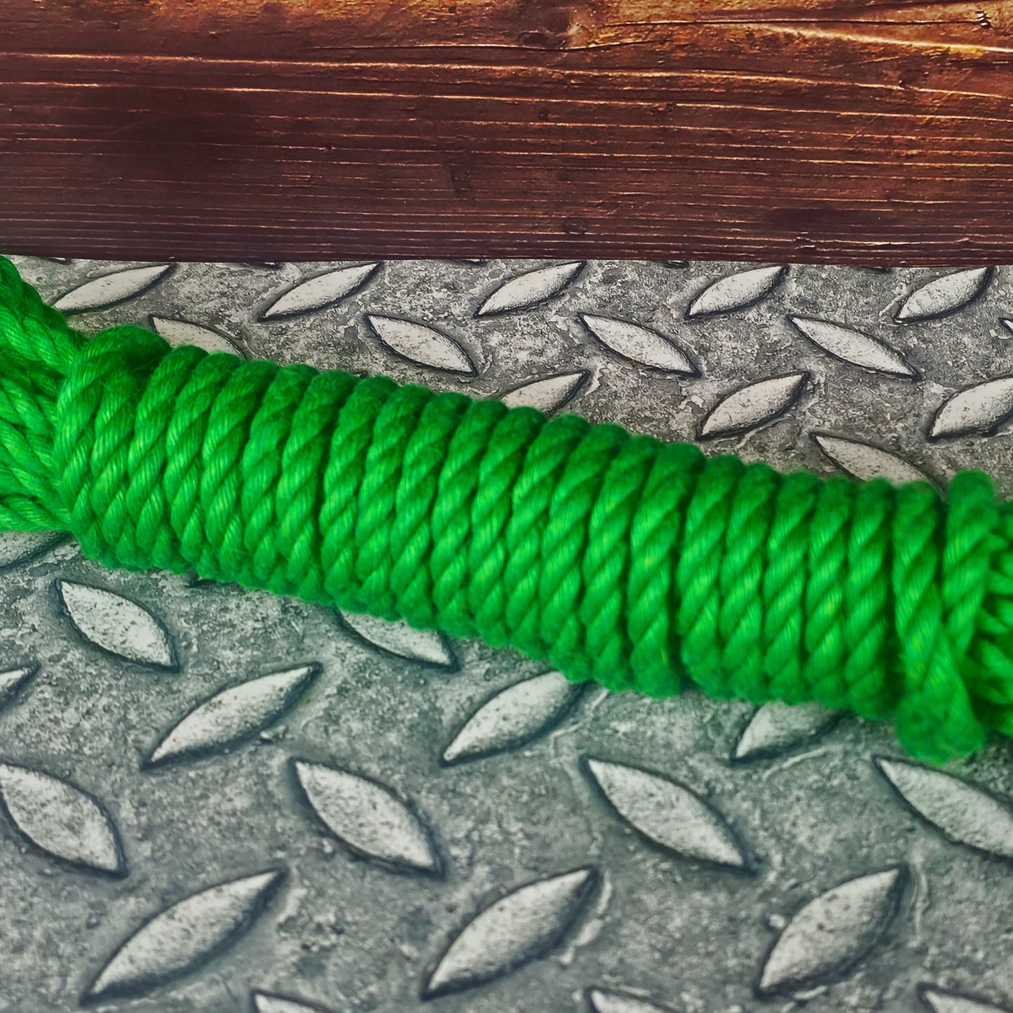 Brat Breakers Shibari Rope In Green Close up