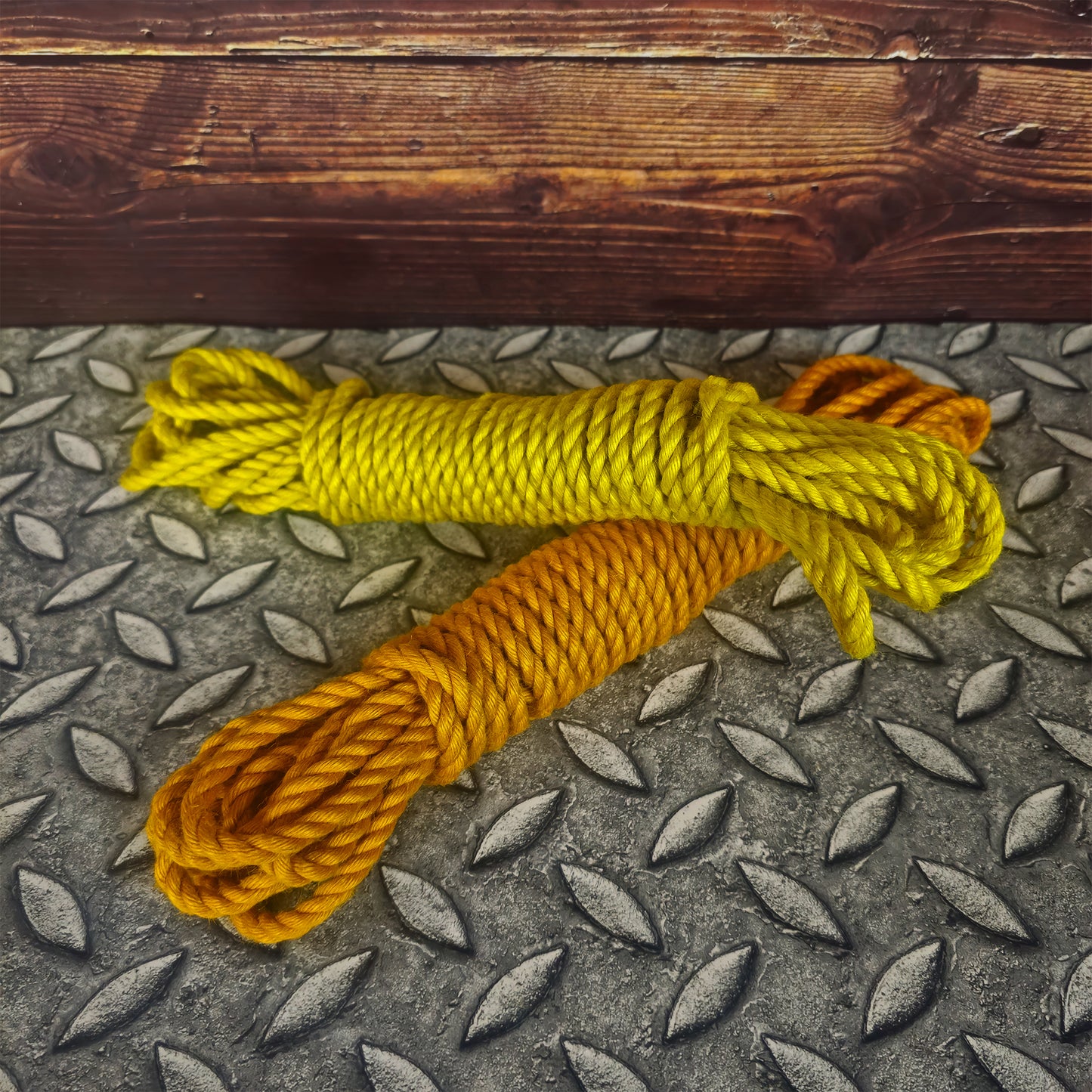 Brat Breakers Shibari Rope In two shades of Yellow and Gold