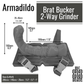 Brat Bucker - Armadildo Silicone 2-Way Grinder
