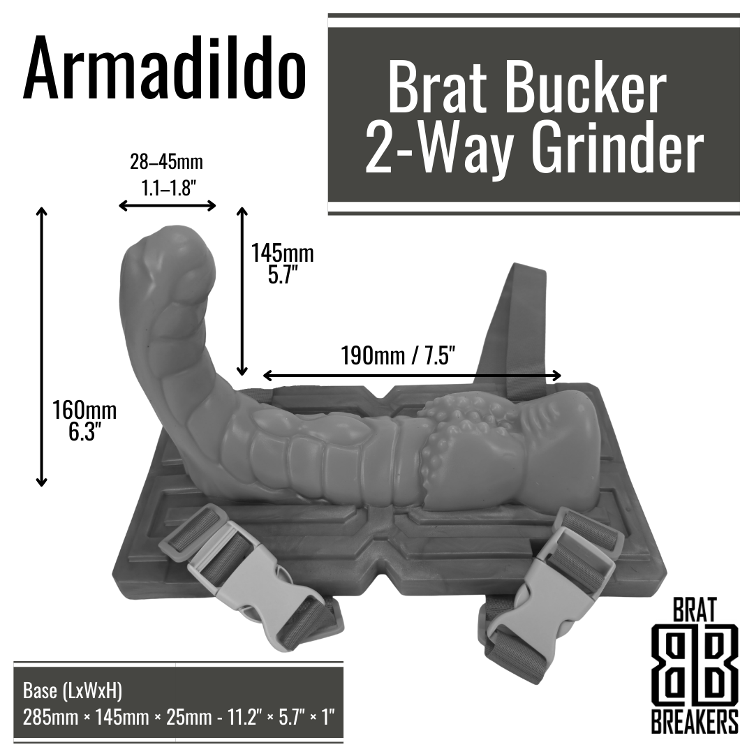 Brat Bucker - Armadildo Silicone 2-Way Grinder