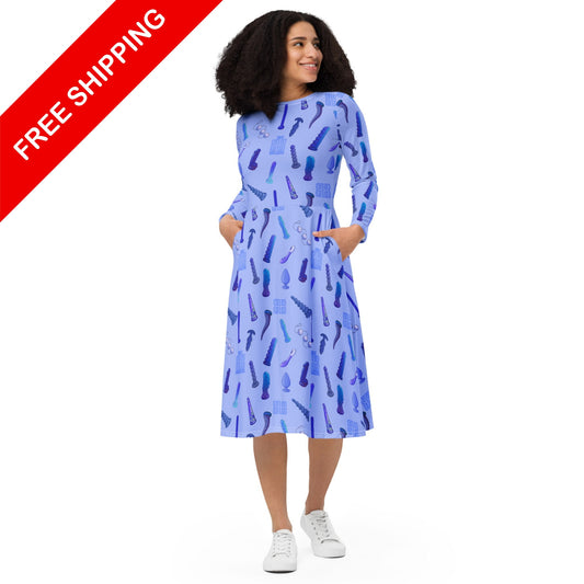 Long Sleeve Midi Dress - Toy Lyf