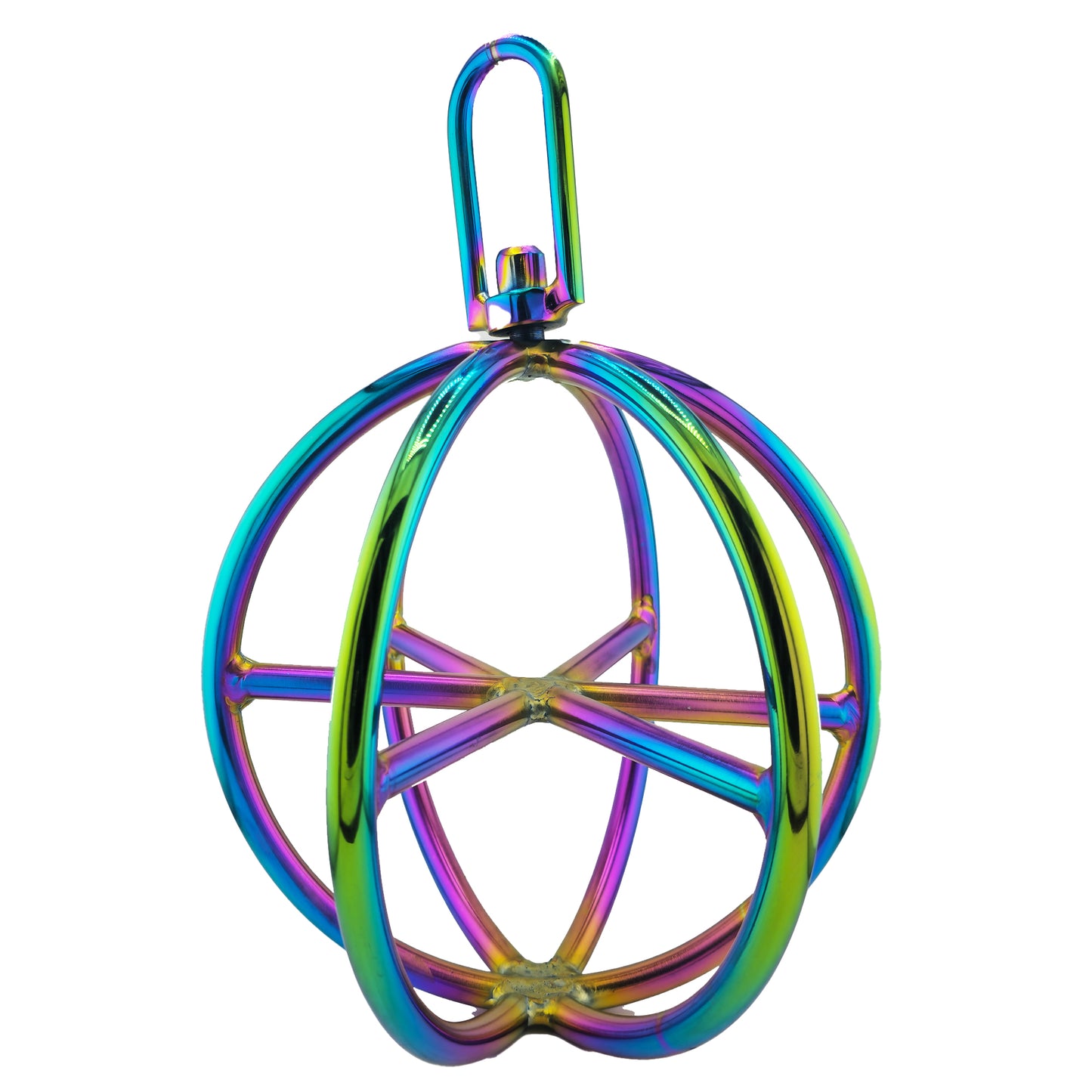 Brat Breakers Shibari Ring Swivel 3D Rainbow