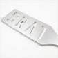 Silver teel Spanking Paddle with BRAT cut out made by Brat Breakers