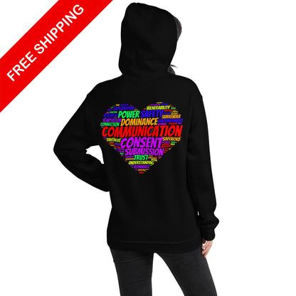 Unisex Hoodie  - BDSM Heart (Pride Edition)