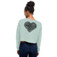 Crop Sweatshirt - BDSM Heart