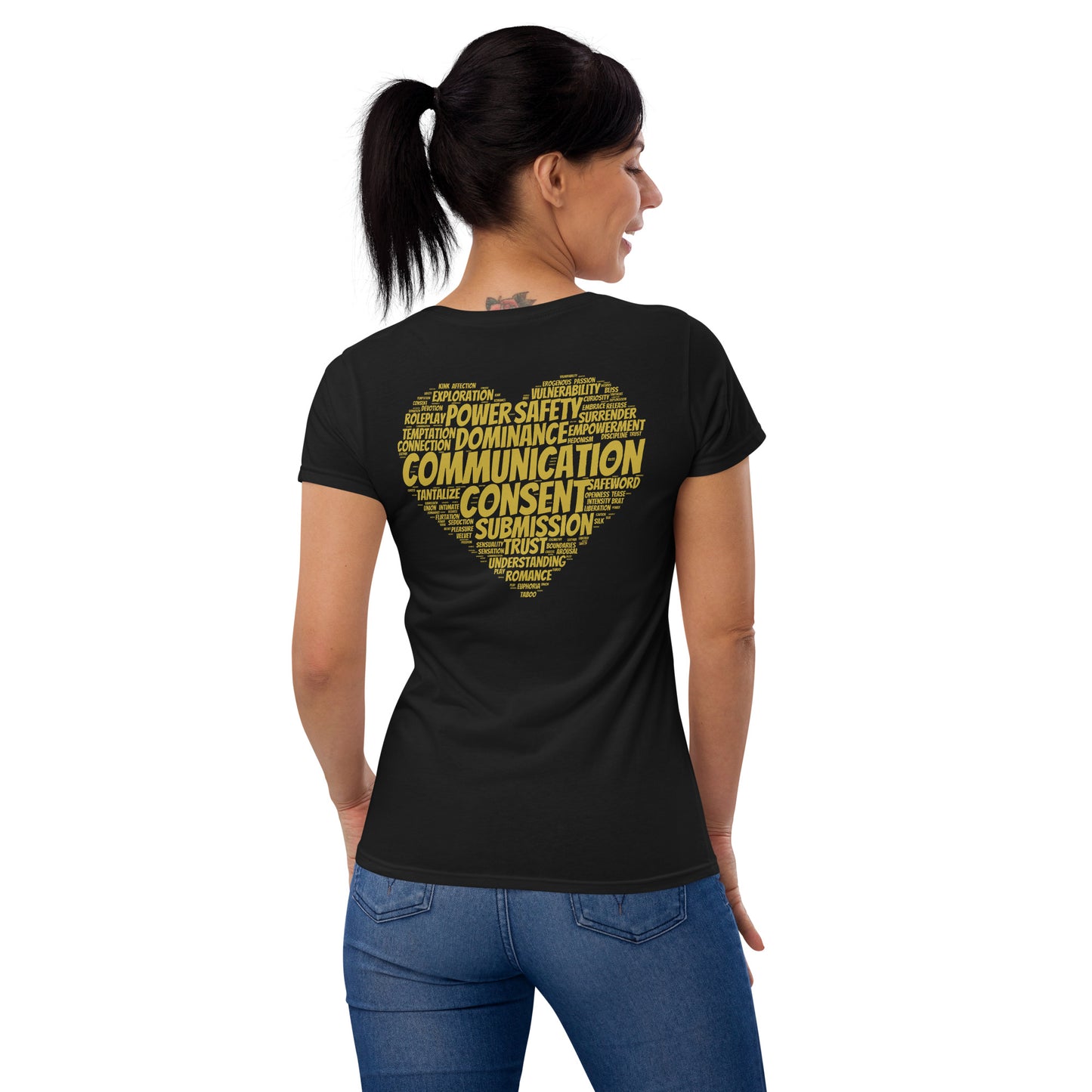 Women's Short Sleeve T-Shirt - BDSM Heart