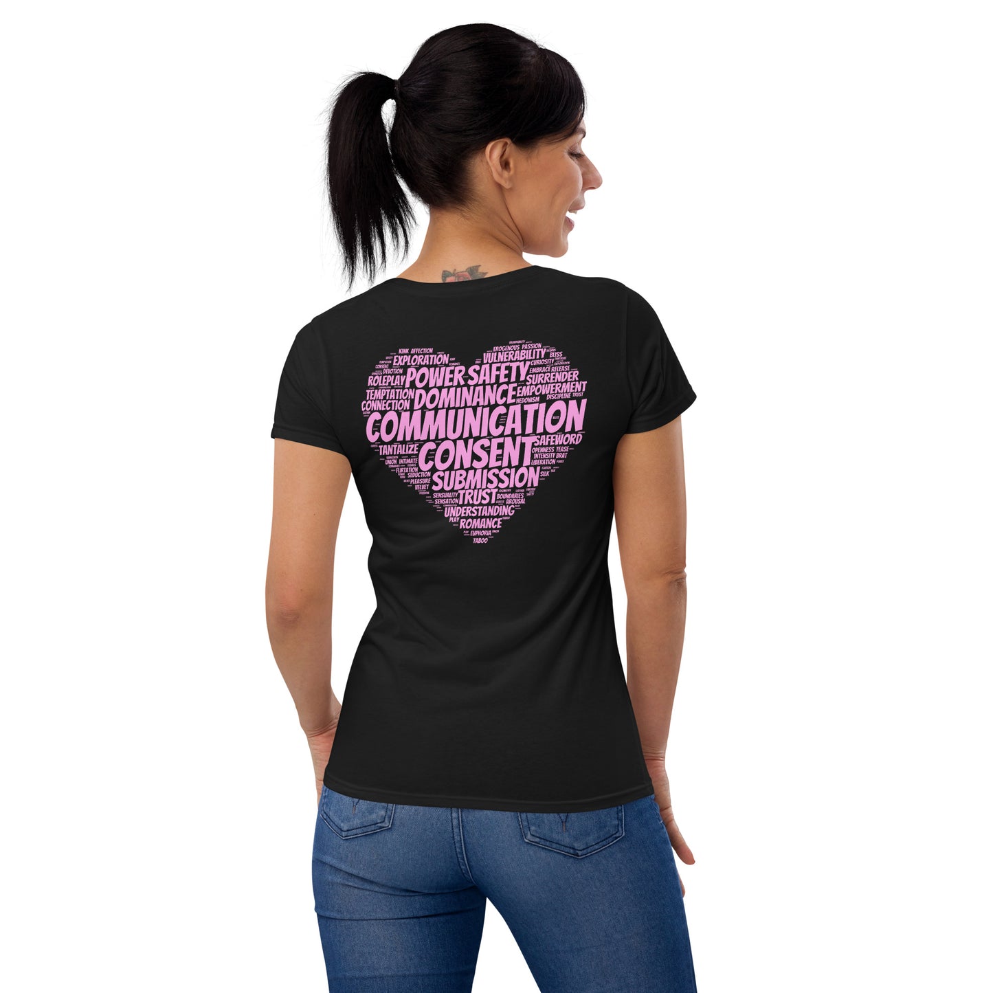 Women's Short Sleeve T-Shirt - BDSM Heart