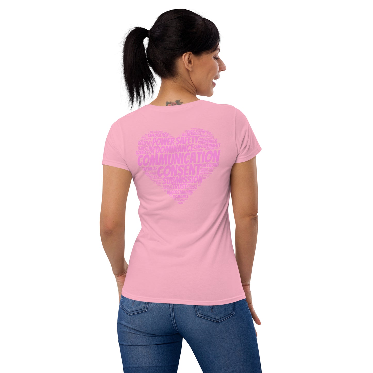 Women's Short Sleeve T-Shirt - BDSM Heart