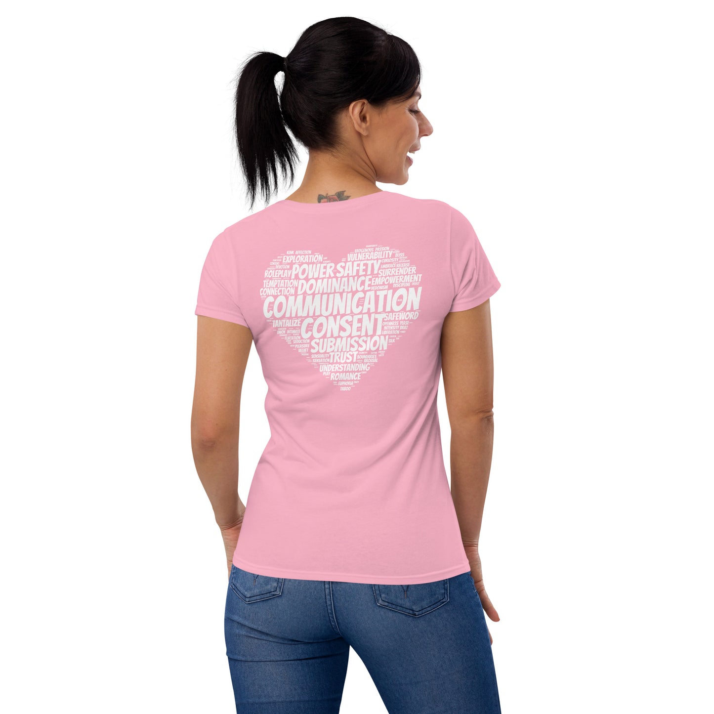 Women's Short Sleeve T-Shirt - BDSM Heart