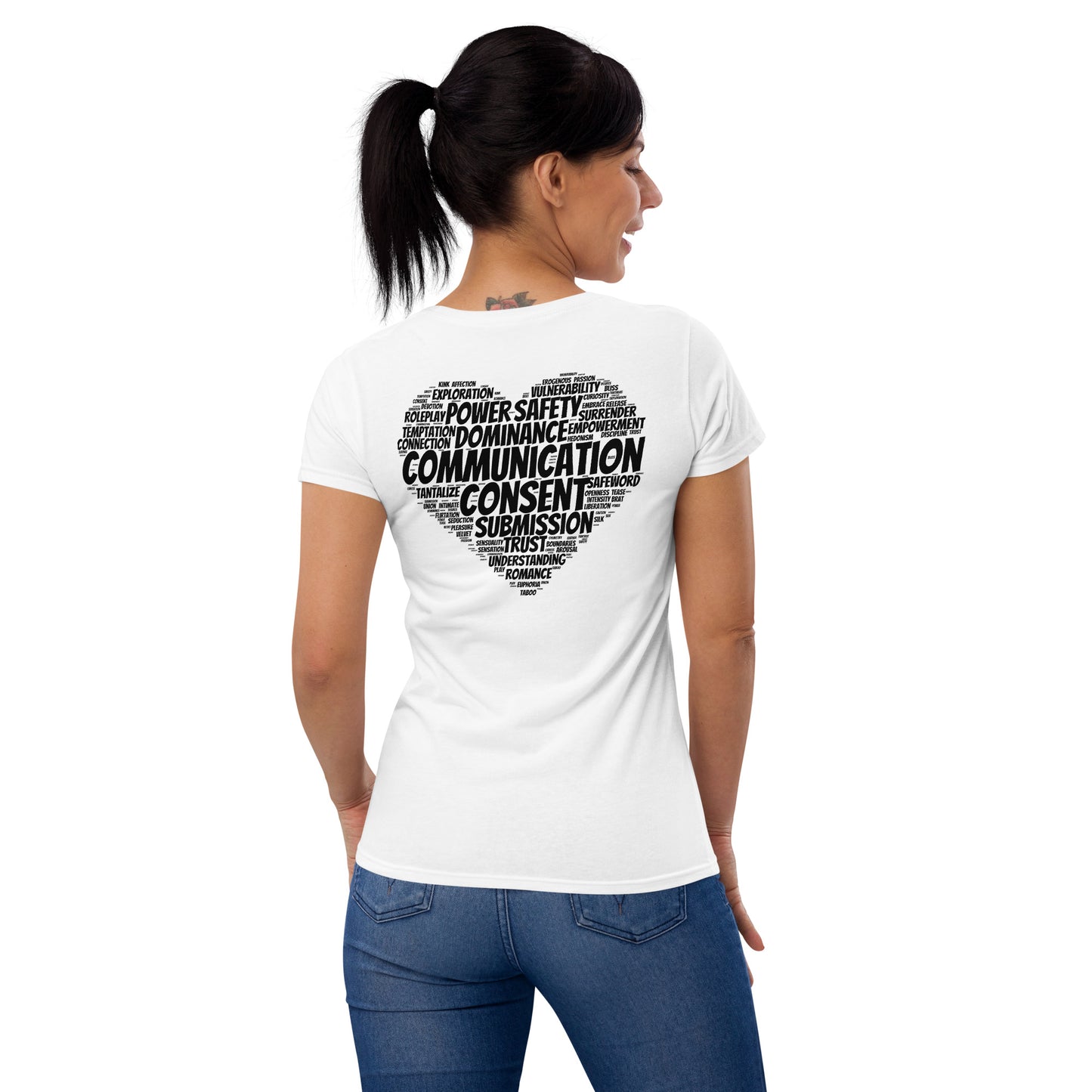 Women's Short Sleeve T-Shirt - BDSM Heart