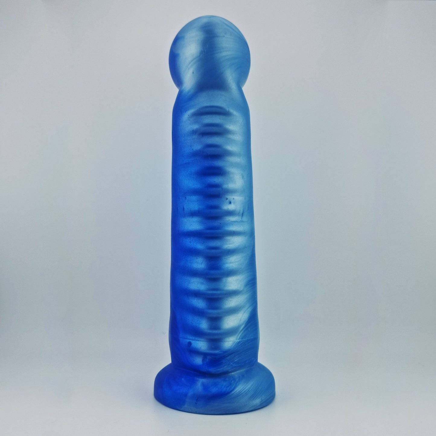 Brat Breakers Behemoth Draggin' Silicone Sex Toy Baby Blue and Royal Blue