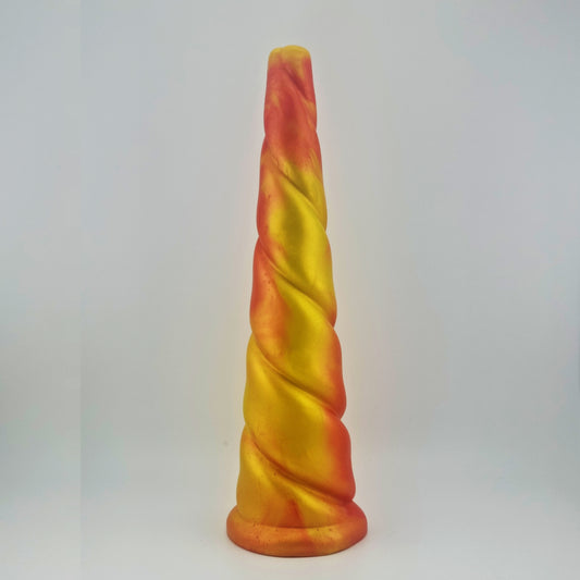 Brat Breakers Bold Licorne Silicone Sex Toy Pumpkin and Yellow