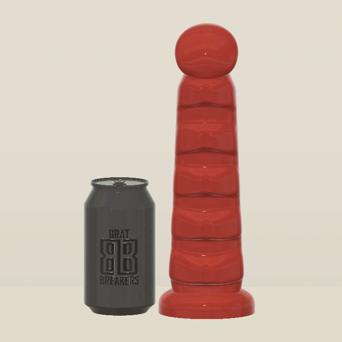 CAD design of Brat Breakers Jurassic dildored