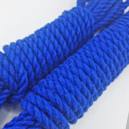 Brat Breakers Shibari Rope In Blue Close Up