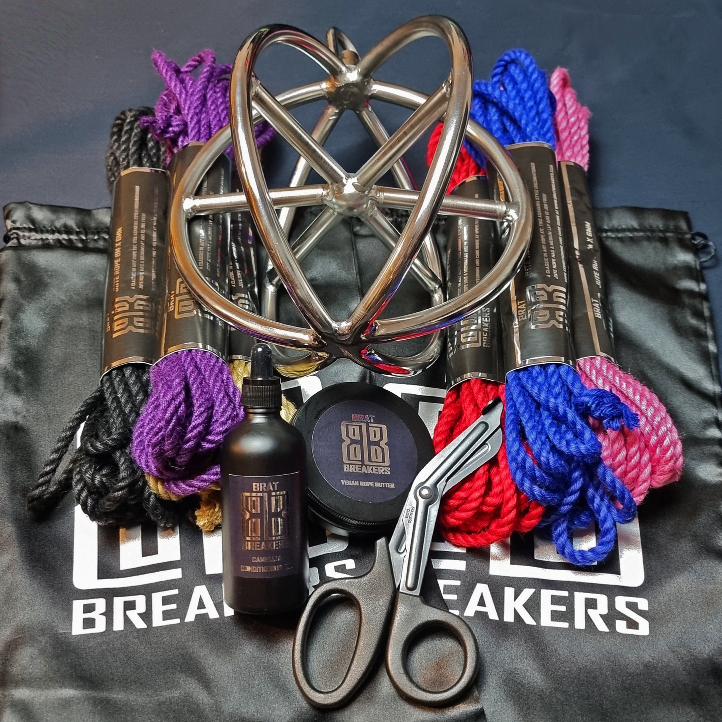 Brat Breakers Shibari Rope Set 3 with Suspension ring