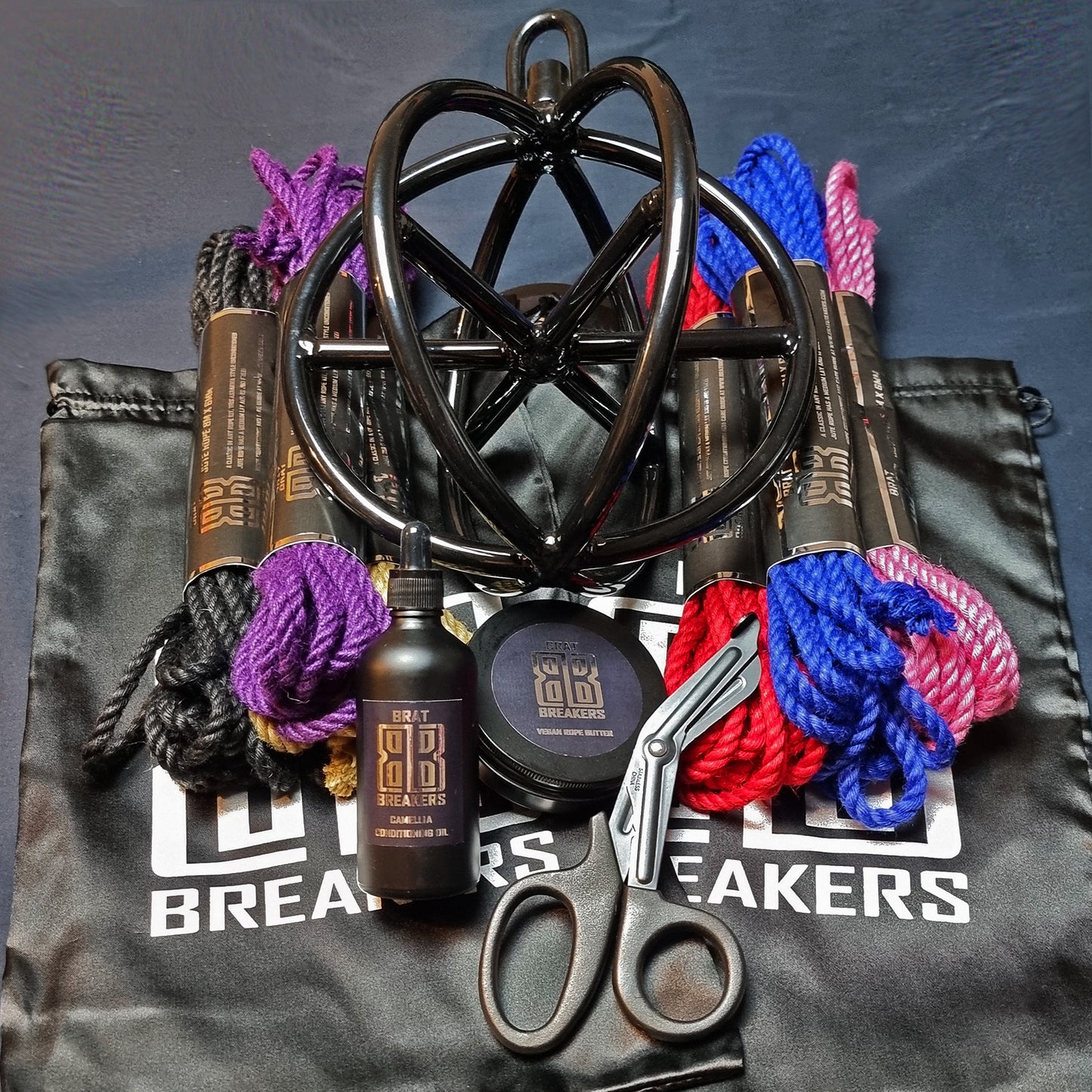 Brat Breakers Shibari Rope Set 3 with Suspension ring