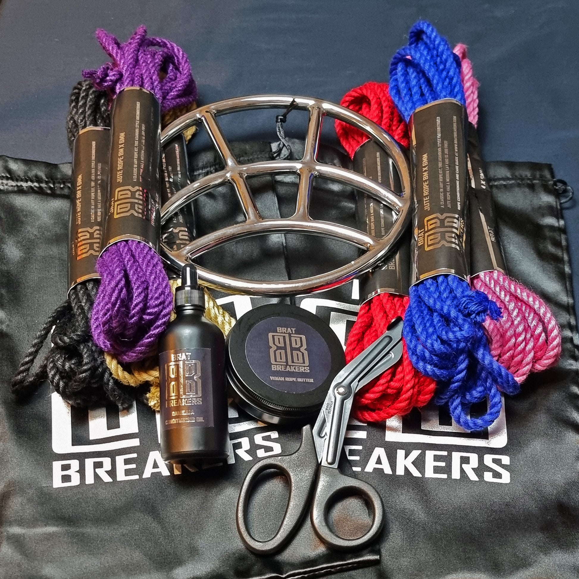 Brat Breakers Shibari Rope Set 3 with Suspension ring