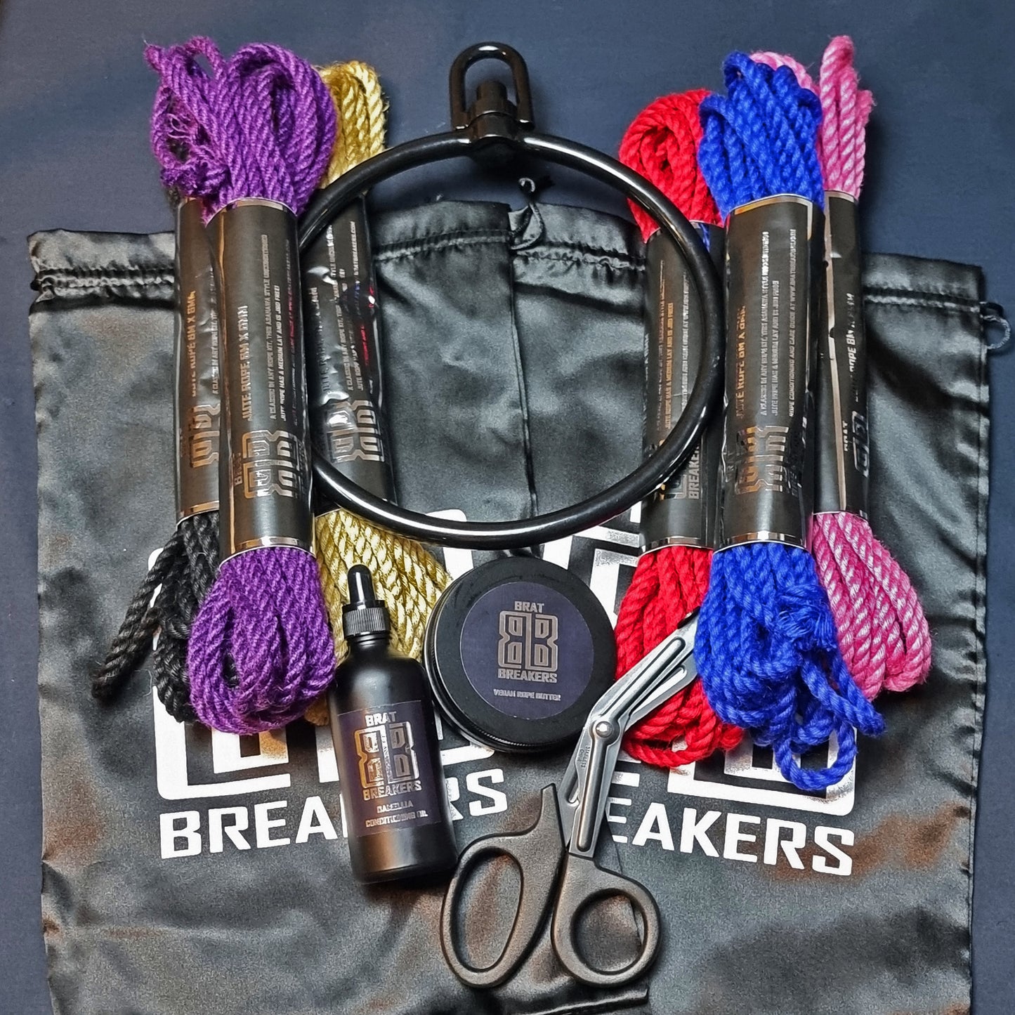 Brat Breakers Shibari Rope Set 3 with Suspension ring