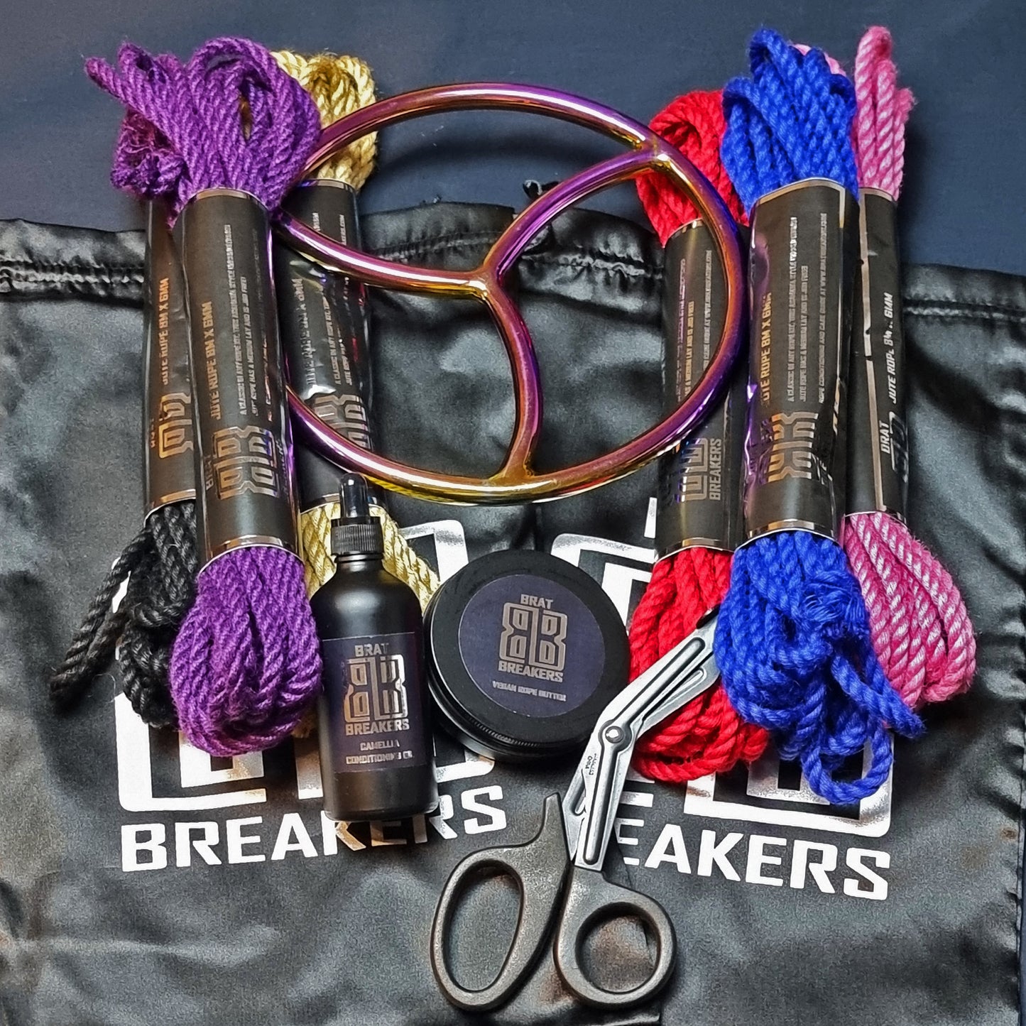 Brat Breakers Shibari Rope Set 3 with Suspension ring