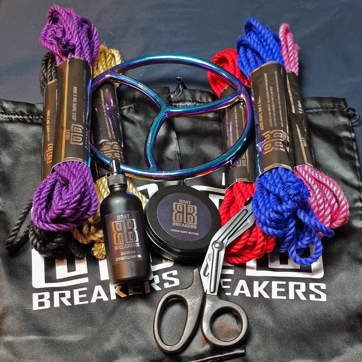 Brat Breakers Shibari Rope Set 3 with Suspension ring