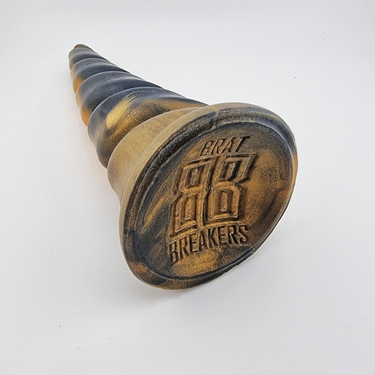 Brat Breakers Licorne dildo. Black Gold